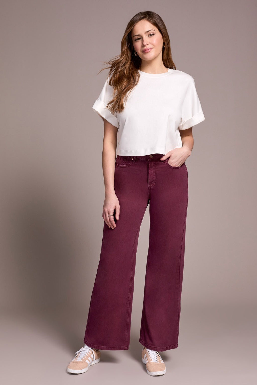 Tribal Fashion Brooke High Rise Palazzo Jeans 2111