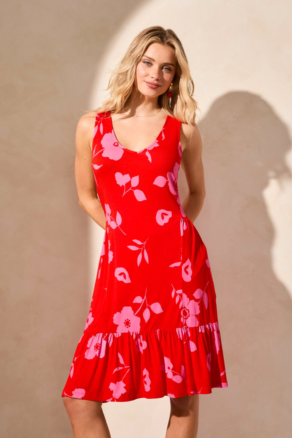 Tribal Print Pocket Side Dress