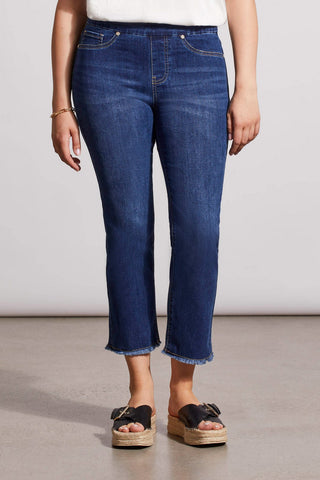 alt view 2 - AUDREY PULL-ON STRAIGHT CROP PANT-Realblue