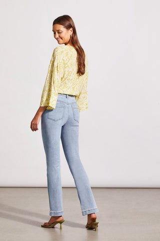 alt view 2 - BROOKE HIGH RISE MICRO FLARE JEANS WITH BUTTON FLY-Beach wash