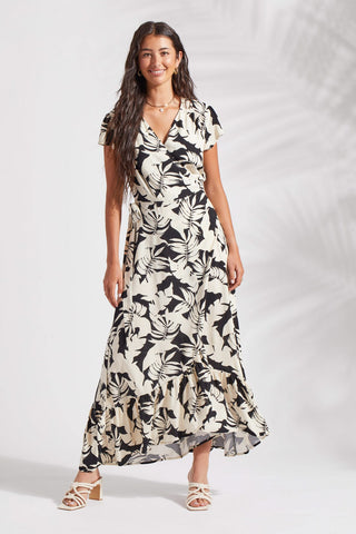 alt view 1 - PRINTED MAXI DRESS WITH SHORT SLEEVES-Wailea