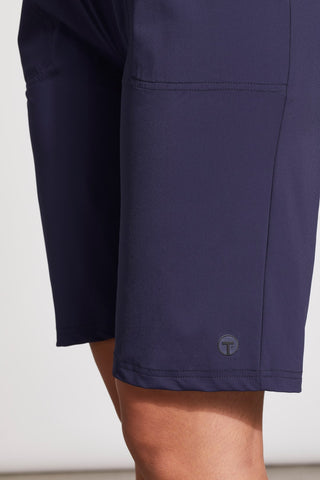 alt view 2 - FOUR-WAY STRETCH PULL-ON SHORTS WITH DRAWCORD-Deepblue