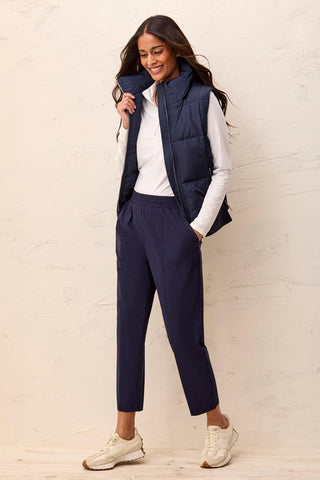 25" High Performance Stretch Pull-On Breathable Pants-Deepblue