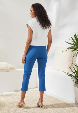 Flatten It® Slim Leg Capris With Snap Vent-Turkishsea
