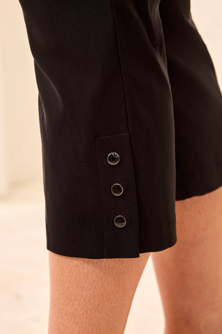 Pantsacourt Ajusté Plus Flatten It® Avec Fente À Pression-Noir