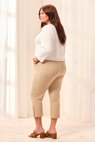 Pantsacourt Ajusté Plus Flatten It® Avec Fente À Pression-Plage