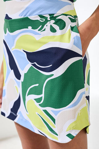 Pull-On Skort With Built-In Shorts-Florallime