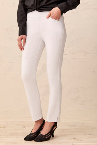 Performance Stretch Flatten It® Slimming Ankle Pants-White