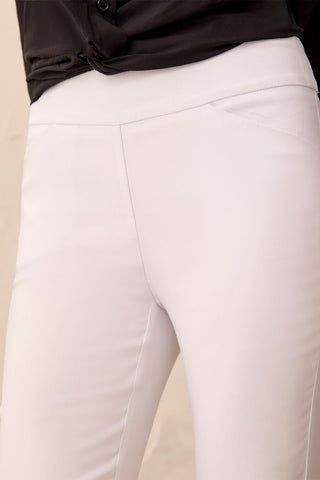 Performance Stretch Flatten It® Slimming Ankle Pants-White