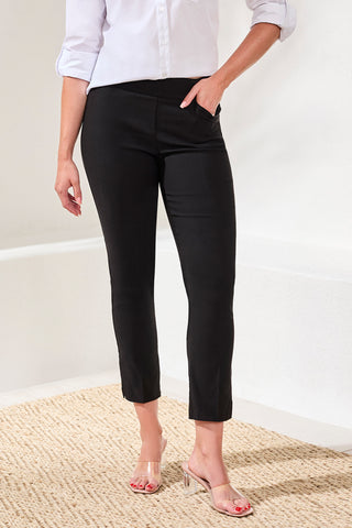 Flatten It® Pull-On Ankle Pants-Black