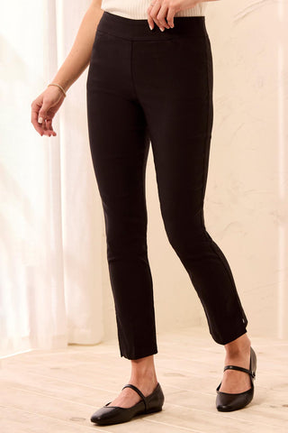 Year Round Basics Flatten It® Pull-On Ankle Pants-Black