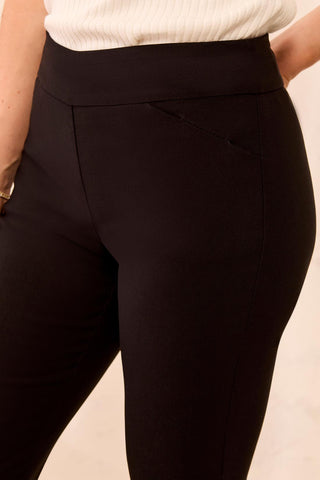 Year Round Basics Flatten It® Pull-On Ankle Pants-Black