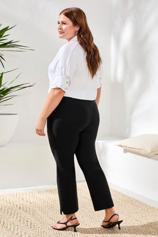 Size Inclusive Year Round Basics Flatten It® Ankle Pants-Black