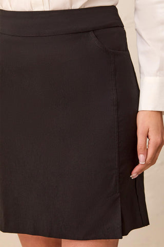 Year Round Basics Flatten It® Tummy Control Pull-On Skort-Black
