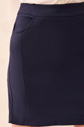 Year Round Basics Flatten It® Tummy Control Pull-On Skort-Jet blue