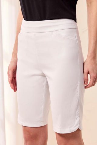 Flatten It® Pull-On Short Snap Slit-White