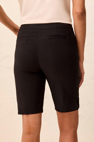Flatten It® Pull-On Short Snap Slit-Black