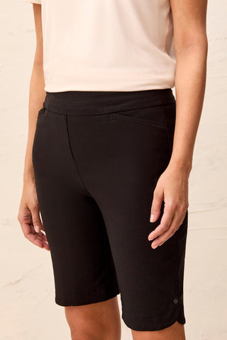 Flatten It® Pull-On Short Snap Slit-Black