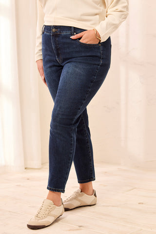 Jean Sophia Curvy Filiforme À La Cheville-Océan Profond