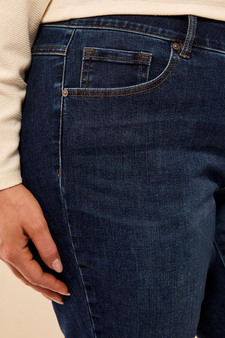 Jean Sophia Curvy Filiforme À La Cheville-Océan Profond