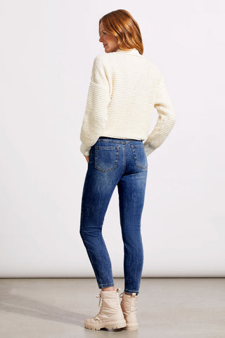 AUDREY ICON PULL-ON ANKLE SKINNY JEANS-Bluemoon