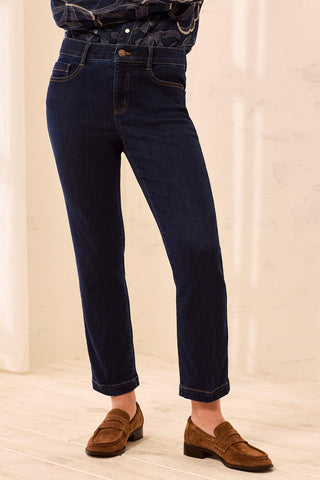 Audrey Boundless Stretch Straight Leg Denim Jeans-Darknight