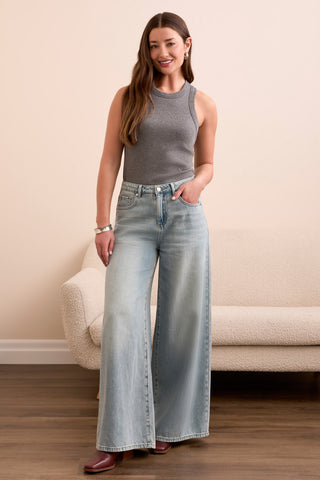 BLUE THREAD JENNA Drama Wide Leg Denim Jeans-Outoftheblue