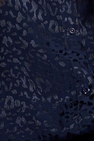 Front Tie Dolman Sleeve Shirt-Nightfall