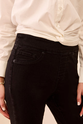 Audrey Year Round Basics Pull-On Ankle Jeggings-Black