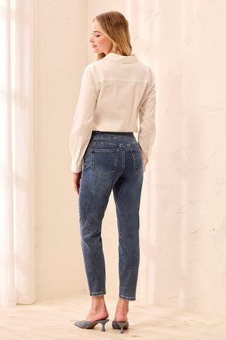 Audrey Year Round Basics Pull-On Ankle Jeggings-Dk.Vintage