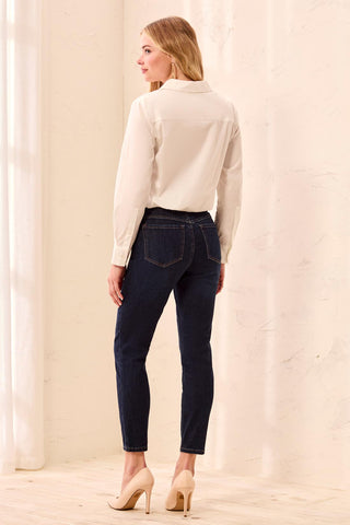 Audrey Year Round Basics Pull-On Ankle Jeggings-Deepocean