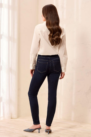 Audrey Pull-On Full Length Jeggings-Deepocean