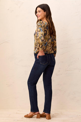 Jean Sophia Curvy Jambe Droite-Océan Profond