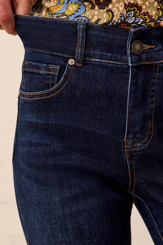 Jean Sophia Curvy Jambe Droite-Océan Profond