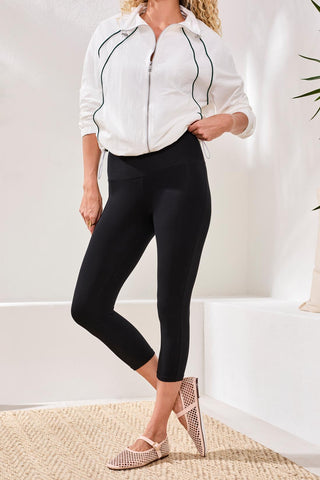 Flatten It® High-Rise Crop 21" Leggings-Black