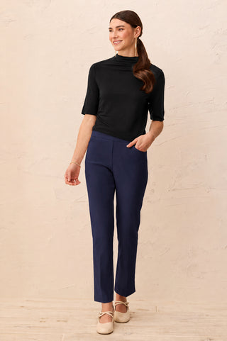 Year Round Basics Flatten It® Pull-On Ankle Pants-Jet blue