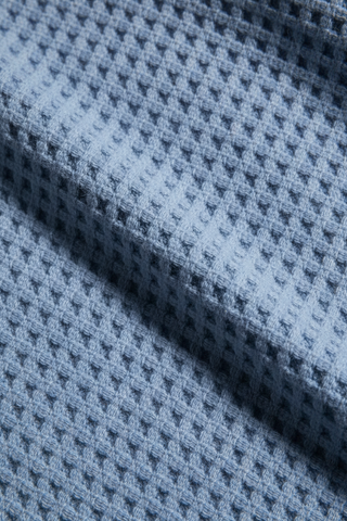 Brushed Waffle Knit Texture - Light Blue
