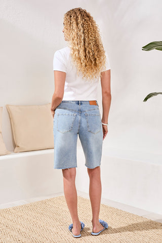 Brooke Hugging Wide Leg Denim Jorts-Eastcoast