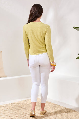 Button-Front Ribbed Knit Cardigan-Kiwizest