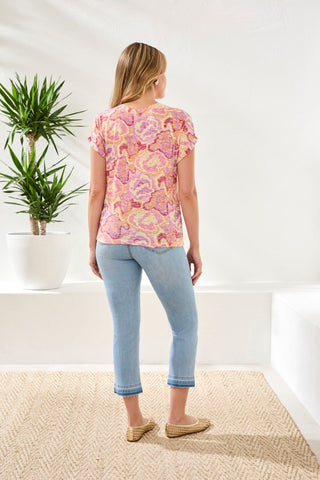 Cap Sleeve Wear Two Ways Top-Gardenia