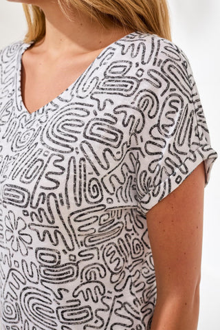 Cap Sleeve Wear Two Ways Top-White