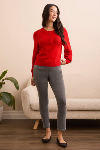 Signature Cashmere Deluxe Sweater-Crimson