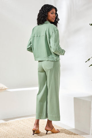 Veste En Jean Stretch À Boutons-Mousse