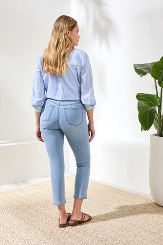 Comfort Stretch Sophia Curvy Hugging Straight Denim-Desertsky