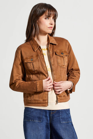 alt view 4 - COMFORT STRETCH ZIP-UP JACKET-Walnut