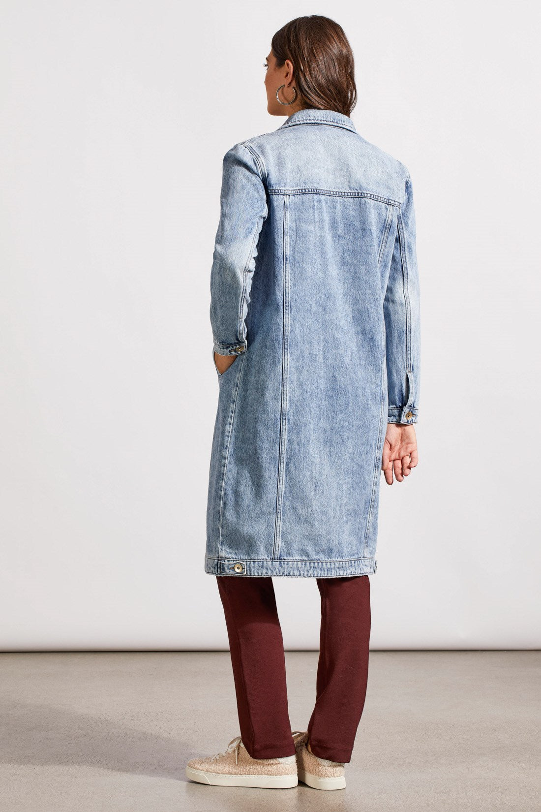 Long Denim Duster Jacket-Washedblue – Tribal® Fashion