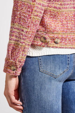 alt view 3 - CROPPED PLAID SHACKET-Ant.rose