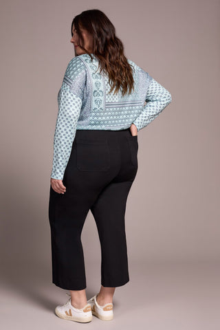 Signature Every Body Ponte High Rise Capri Pants-Black