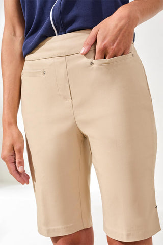 Flatten It® Pull-On Bermuda Shorts-Beach