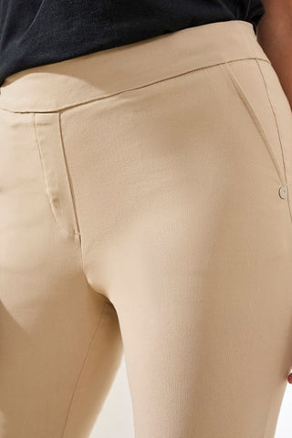 Flatten It® Slim Leg Capris Pants With Snap Vents-Beach
